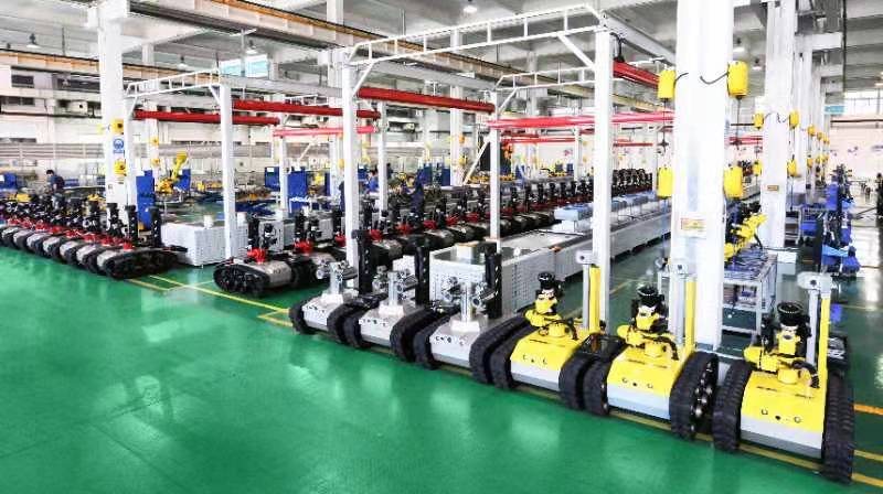 徐州鑫科机器人有限公司生产车间。
