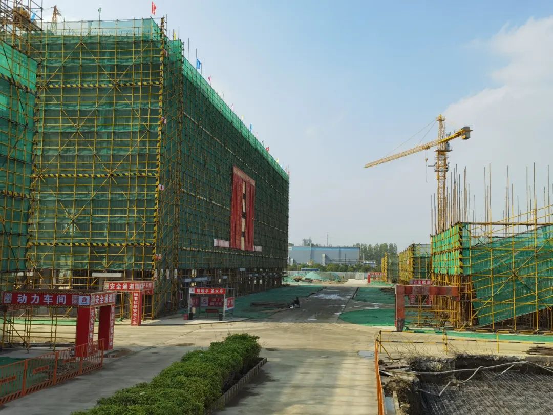 位于南京江北新区的江苏先盛创新药生产基地项目建设现场。南京日报/紫金山新闻记者 李都 摄